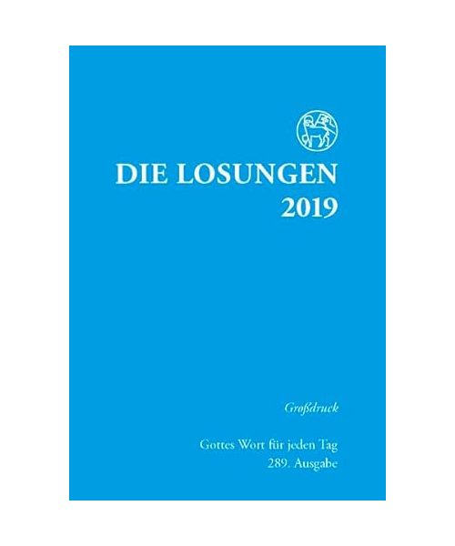 Die Losungen 2019 für Deutschland - Grossdruck, kartoniert