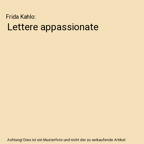 Lettere appassionate