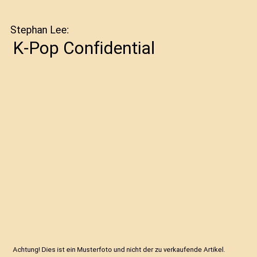K-Pop Confidential