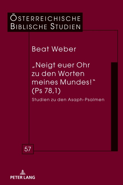 "Neigt euer Ohr zu den Worten meines Mundes!" (Ps 78,1)