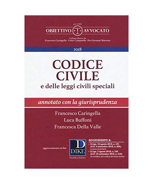 Codice civile e delle leggi civili speciali. Annotato con la giurisprudenza. Con espansione online (Obiettivo avvocato)