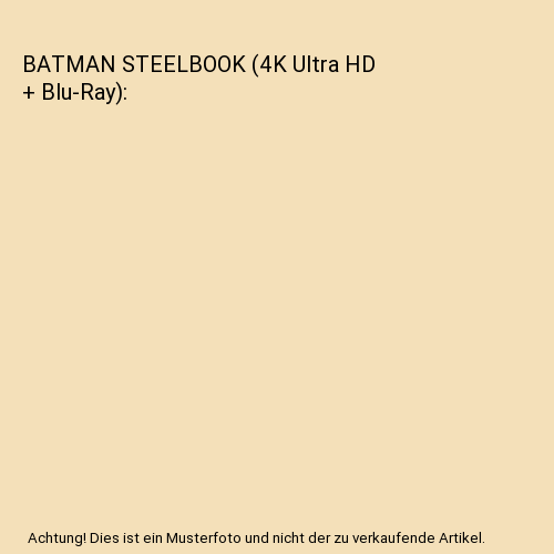 BATMAN STEELBOOK (4K Ultra HD + Blu-Ray)