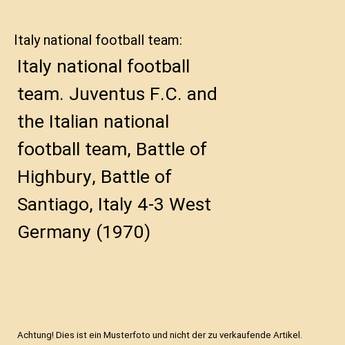 Italy national football team