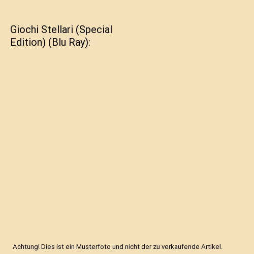 Giochi Stellari (Special Edition) (Blu Ray)