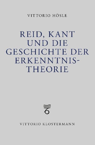 Reid, Kant und die Geschichte der Erkenntnistheorie