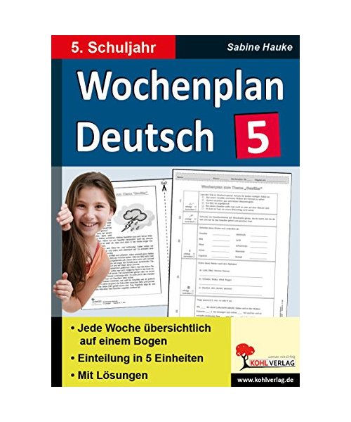 Wochenplan Deutsch 5