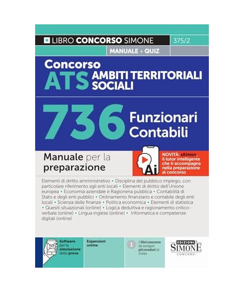 Concorso ATS Ambiti Territoriali Sociali 736 Funzionari Contabili - Manuale per la preparazione (Concorsi e abilitazioni)