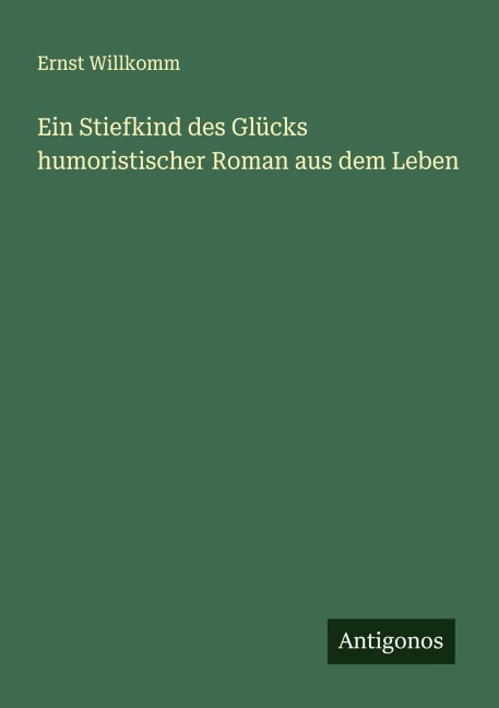 Ein Stiefkind des Glücks humoristischer Roman aus dem Leben