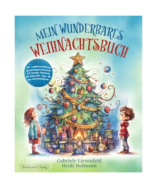 Mein wunderbares Weihnachtsbuch - 24 weihnachtliche Adventsgeschichten 24 lustige Gedichte 24 liebevolle Tipps für den Adventskalender