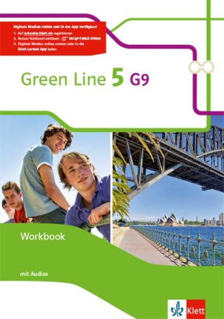 Green Line 5 (G9) Workbook mit  Audios. Klasse 9