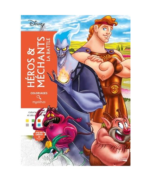 Coloriages mystères Disney - Héros & Méchants, la battle