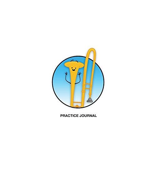 Brass in Color Notebooks: Practice Journal - Trombone, Blue