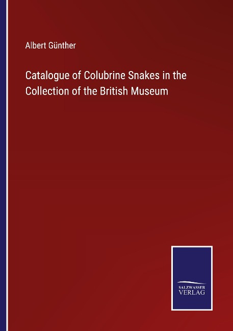 Catalogue of Colubrine Snakes in the Collection of the British Museum