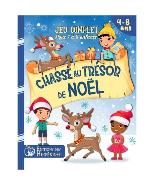 Chasse au trésor de Noël: kit complet | Pour enfants de 4 à 8 ans (Chasse au trésor pour les enfants)