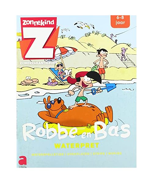 Spelletjes- en oefenboek Zonnekind: Robbe en Bas - Waterpret: Zomer 2021