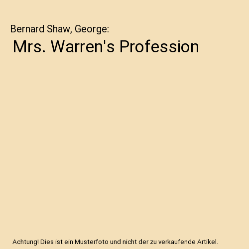 Mrs. Warren's Profession