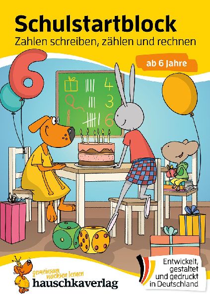 Schulstart-Block ab 6 Jahre - Zahlen schreiben, zählen und rechnen