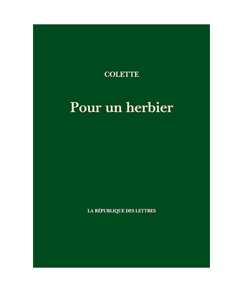 Pour un herbier