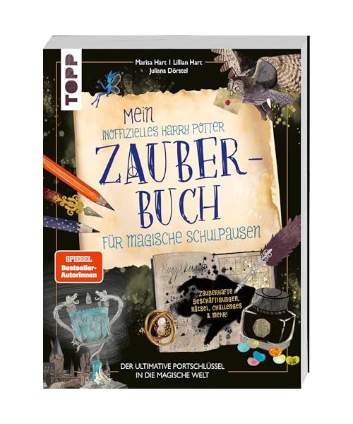Mein inoffizielles Harry-Potter-Zauberbuch für magische Schulpausen. Zauberhafte Beschäftigungen, Rätsel, Challenges und mehr.