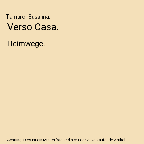 Verso Casa.