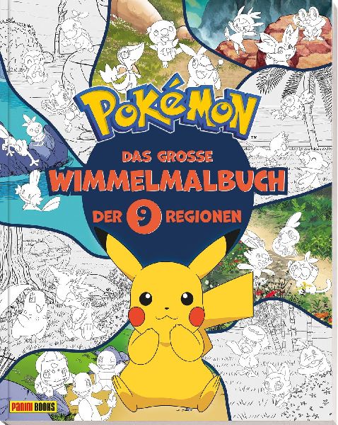 Pokémon: Das große Wimmelmalbuch der 9 Regionen