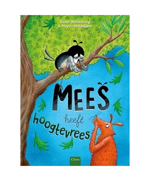 Mees heeft hoogtevrees