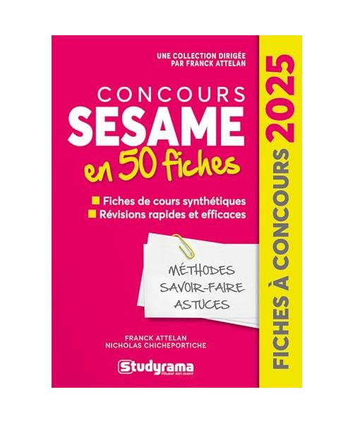 Concours SESAME en 50 fiches