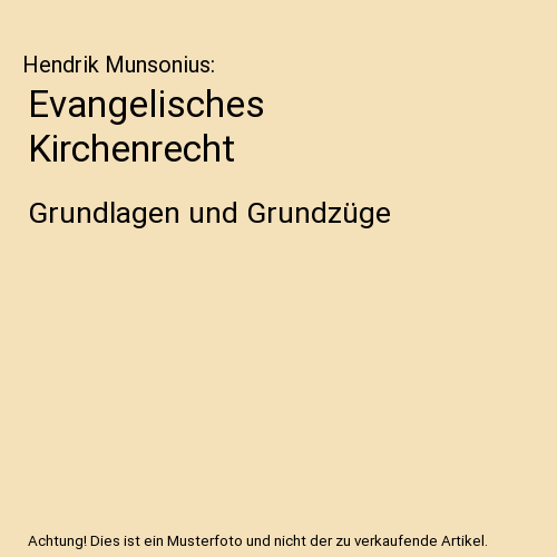 Evangelisches Kirchenrecht