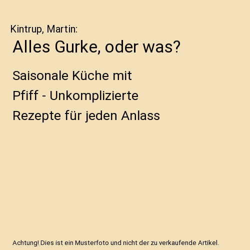 Alles Gurke, oder was?