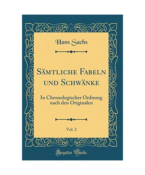 Sämtliche Fabeln und Schwänke, Vol. 2