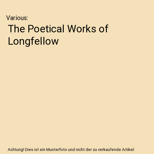 The Poetical Works of Longfellow