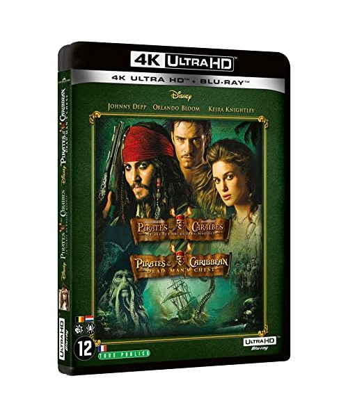 Pirates des caraïbes 2 : le secret du coffre maudit 4k ultra hd [Blu-ray] [FR Import]