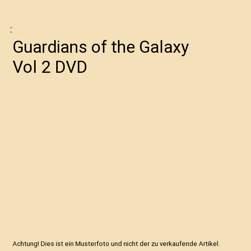 Guardians of the Galaxy Vol 2 DVD