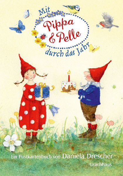 Postkartenbuch 'Mit Pippa und Pelle durch das Jahr'