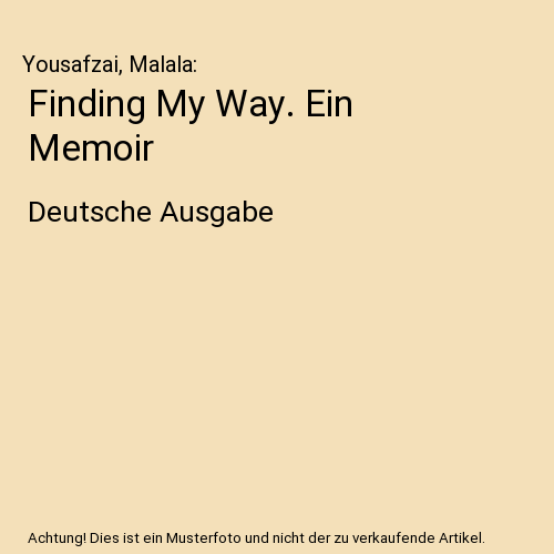 Finding My Way. Ein Memoir