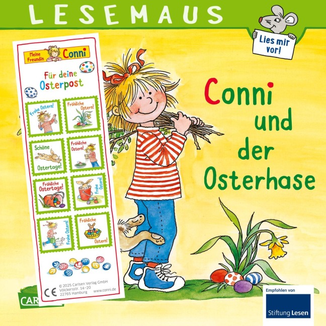 LESEMAUS 77: Conni und der Osterhase: Bilderbuchgeschichte für Kinder ab 3 | mit tollen Stickern für die Osterpost (77)