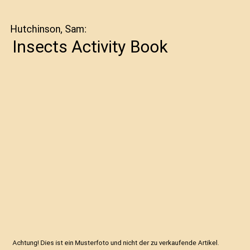 Insects Activity Book