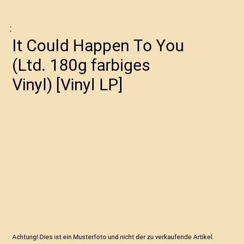 It Could Happen To You (Ltd. 180g farbiges Vinyl) [Vinyl LP]