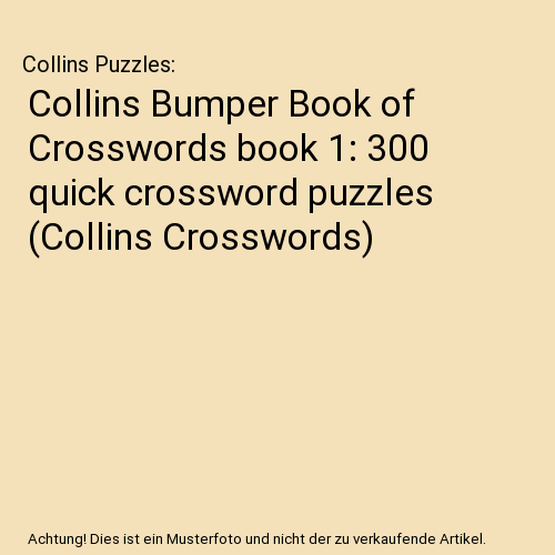 COLLINS BUMPER XWORD 1 PB