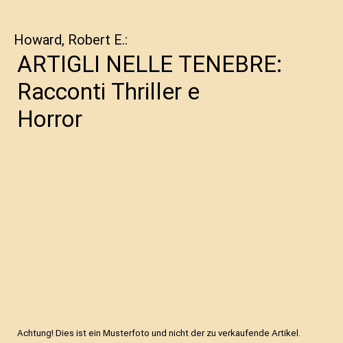 ARTIGLI NELLE TENEBRE: Racconti Thriller e Horror