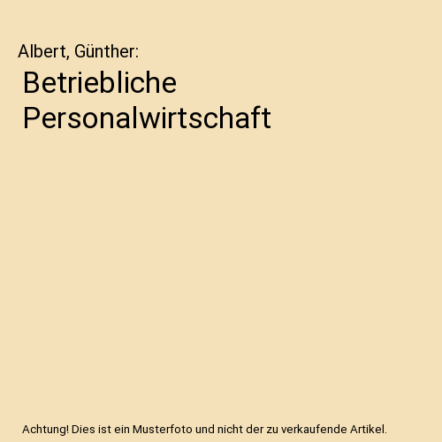 Betriebliche Personalwirtschaft