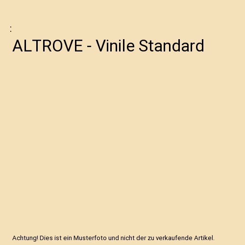 ALTROVE - Vinile Standard