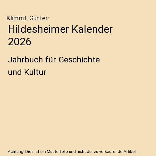 Hildesheimer Kalender 2026