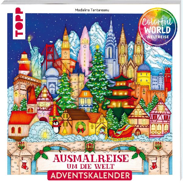 Colorful Christmas Weltreise - Weihnachtliche Ausmalreise um die Welt