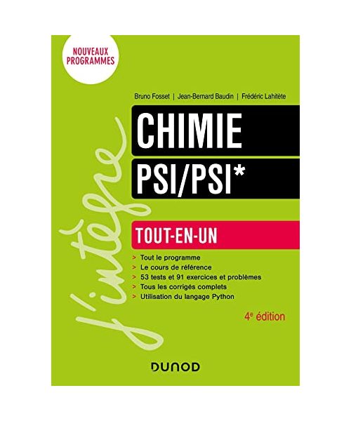 Chimie Tout-en-un PSI/PSI* - 4e éd.