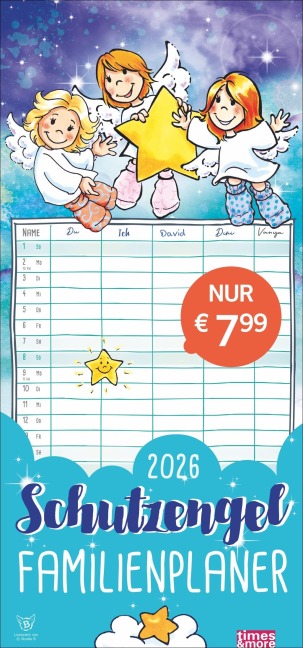times&more Schutzengel Familienplaner 2026
