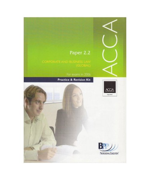 ACCA Paper 2.2 Corporate and Business Law (International)