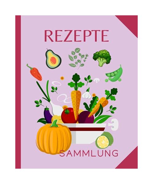 Rezepte Sammlung: leeres DIY Kochbuch zum Selberschreiben (rosa Edition)