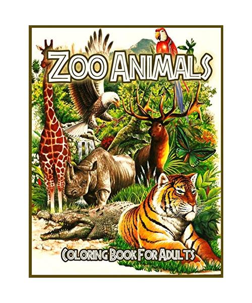 Zoo Animals Coloring Book: Stress Relieving Coloring Book
