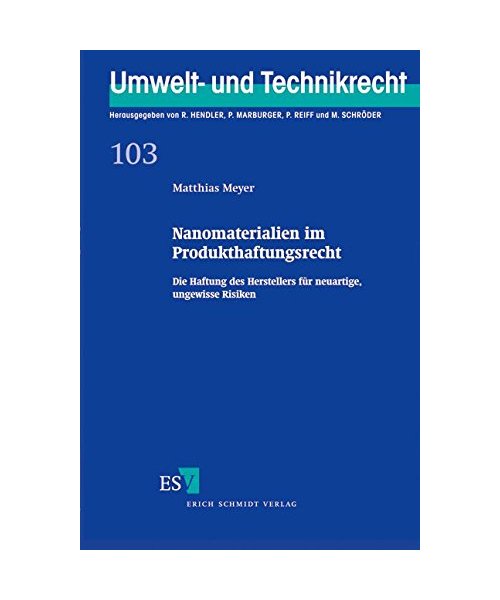 Nanomaterialien im Produkthaftungsrecht